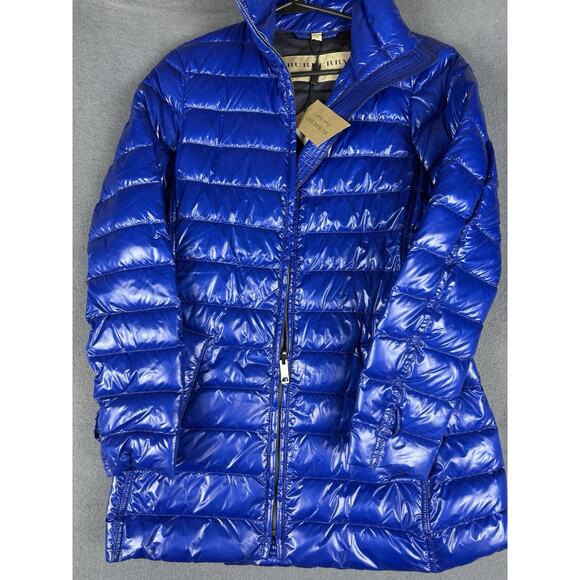 Burberry Blue Puffer Jacket - Picture 1 of 9